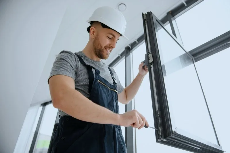 Monteur bei der fachgerechten Fenstermontage – Rheinpfalz Montage