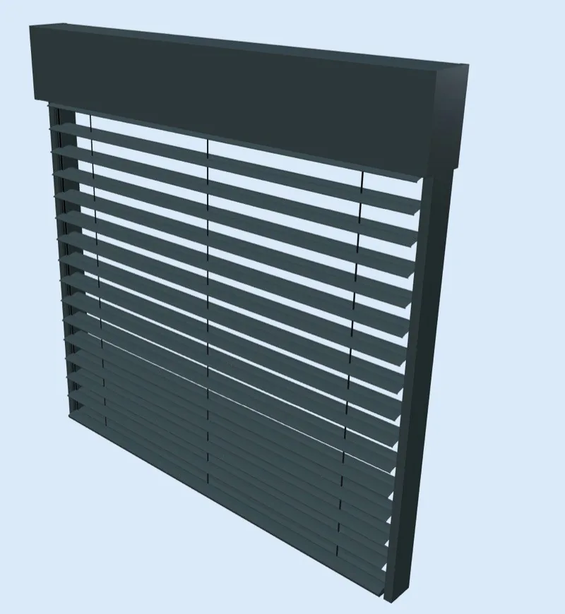 Raffstore-Lamellen in Anthrazit – Sonnenschutzmontage